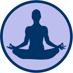 a person sitting in the lotus position
